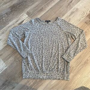 Buffalo Long Sleeve Shirt Cheetah‎ Print Grey Soft Small